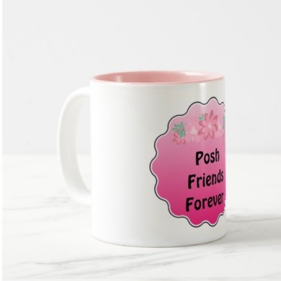 NEW! Posh Friends Forever 11oz Poshmark Coffee Mug - Picture 3 of 6